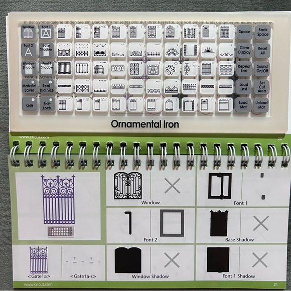 Cricut ORNAMENTAL IRON shapes & font - Picture 10 of 14